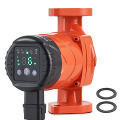 VEVOR E007-2F2 Hot Water Recirculating Pump, 110V, 42W 16 GPM High Efficiency Circulator Pump, EMC Automatic Hot Water