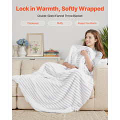 VEVOR Fleece Throw Blanket, 50 x 60 Inches / 1270 x 1524 mm, Flannel Fleece Cozy Throw Blankets, Cute Small Fuzzy