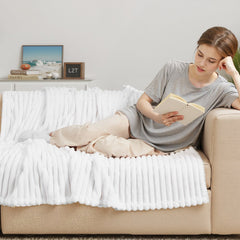 VEVOR Fleece Throw Blanket, 50 x 60 Inches / 1270 x 1524 mm, Flannel Fleece Cozy Throw Blankets, Cute Small Fuzzy