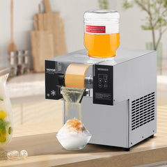 VEVOR Commercial Snowflake Ice Machine, 176.4LBS/24H Snowflake Ice Maker, Stainless Steel Ice Shaver Machine, Electric