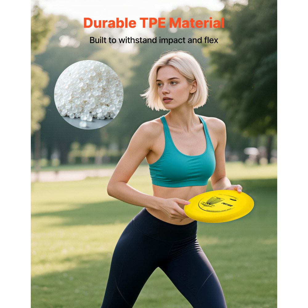 VEVOR Disc Golf Set, 12 PCS Flying Discs for Beginners, Disc Golf Starter Set, with Putter, Mid-Range, Driver