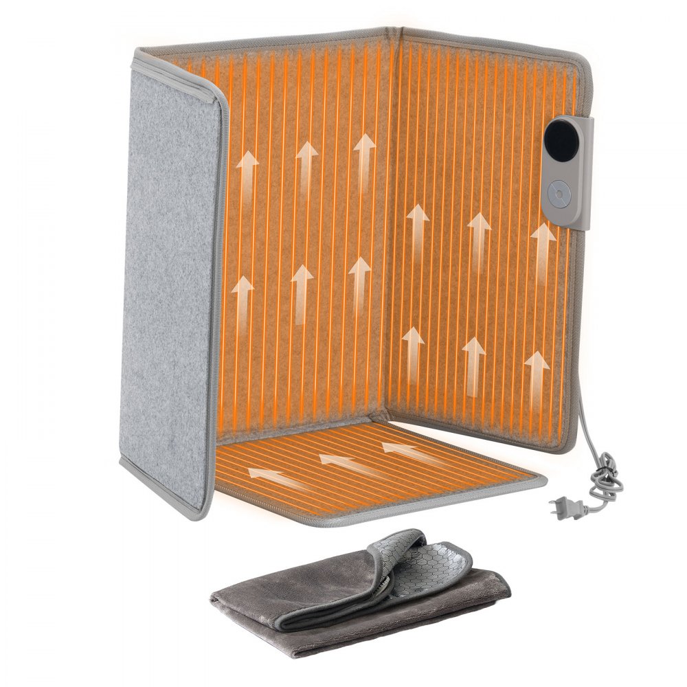 VEVOR Under Desk Space Heater,Foldble Foot Warmer Portable for Home&Office,Timer & Secure,Quiet for