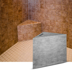 VEVOR Tile Shower Seat, 22.4" x 16" x 20" Ready to Tile Shower Seat, Factory Waterproof & 100% Leak Proof Tileable