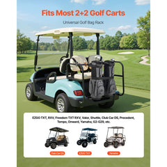 VEVOR Golf Cart Bag Holder, 53.9 x 7.7 x 2.4 Inch, Compatible with Most 2+2 Golf Cart Rear Seat with 1.2-Inch Square