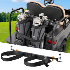 VEVOR Golf Cart Bag Holder, 53.9 x 7.7 x 2.4 Inch, Compatible with Most 2+2 Golf Cart Rear Seat with 1.2-Inch Square