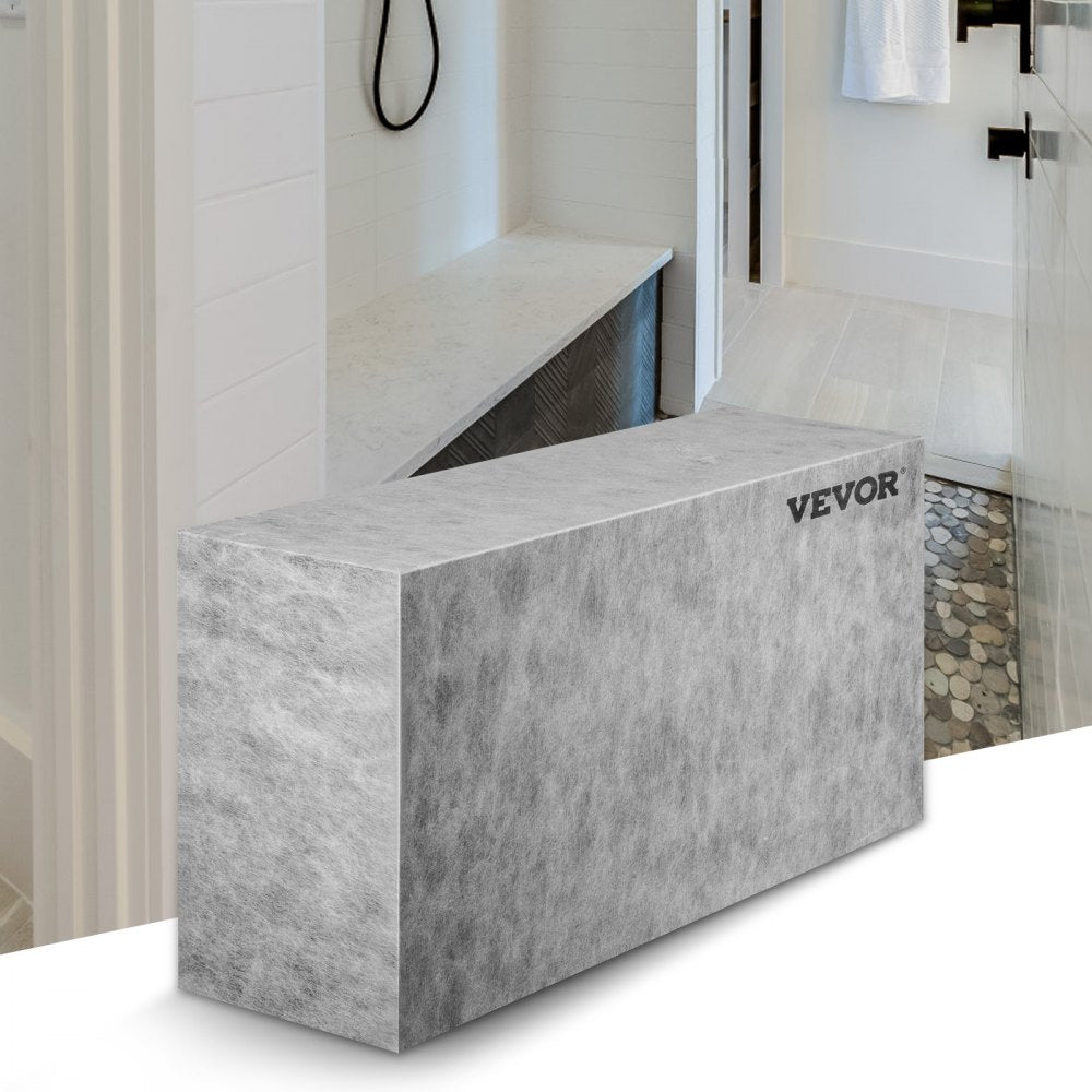 VEVOR Board Shower Bench Rectangle Bench Ready to Tile&Waterproof 38.2x11.4x20" - 11.5"x38"x20"