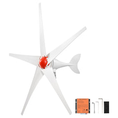VEVOR 800W 12V Wind Turbine Generator, 5-Blade Wind Turbine Kit with MPPT Controller, High-Efficiency 3-Phase AC