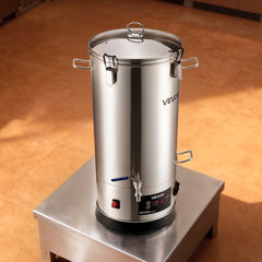 VEVOR Beer Brewing Equipment, 8 Gal/30L 304 Stainless Steel Home Beer Brewer,1500W All-in-One Home Brewing Kit with