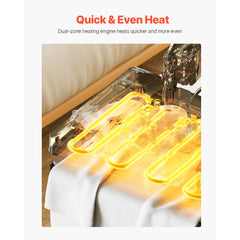 VEVOR Heat Press, 5 in 1 Heat Press 12x15 Machine Machine, Digital Precise Temperature Control, Clamshell Sublimation