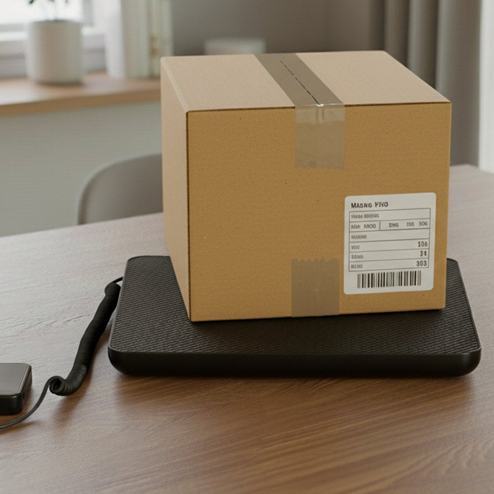 VEVOR Digital Postal Scale, 0.35 oz/3.5 oz Dual Accuracy, 440 lbs Commercial Weight Scale with Hold/Tare Function & LCD