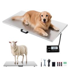 VEVOR Digital Shipping Scale, 0.1 lbs High Accuracy, 660 lbs Postal Scale with LCD Display, Hold/Tare Function & AC/DC