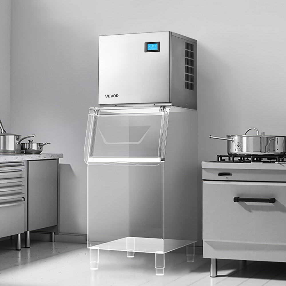 VEVOR Commercial Ice Maker Machine - Head, 360 Lbs/Day Stainless Steel Ice Machine with Self-Cleaning, 156 PCS Ice