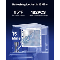 VEVOR Commercial Ice Maker Machine - Head, 450 Lbs/Day Stainless Steel Ice Machine with Scheduled Ice-Making