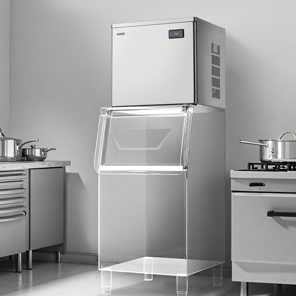 VEVOR Commercial Ice Maker Machine - Head, 450 Lbs/Day Stainless Steel Ice Machine with Scheduled Ice-Making