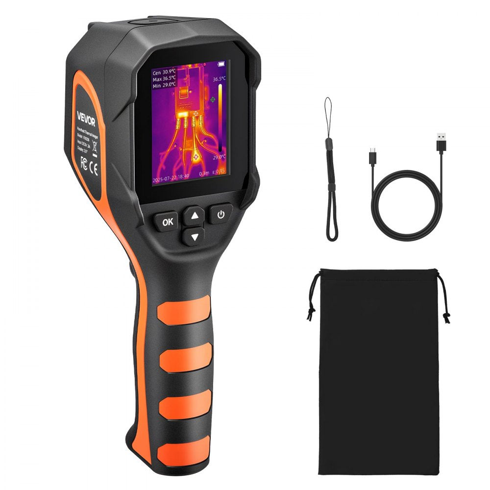 VEVOR Thermal Camera, 320 x 240 TISR Super Resolution, Thermal Imaging Camera with 2MP Visual Camera, 160 x 120 IR