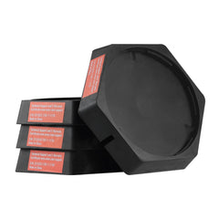VEVOR RV Leveling Pads, 9 Inch Round Landing Feet, Permanent Attached Jack Stabilizers, Rubber Jack Pads, 5000 lbs