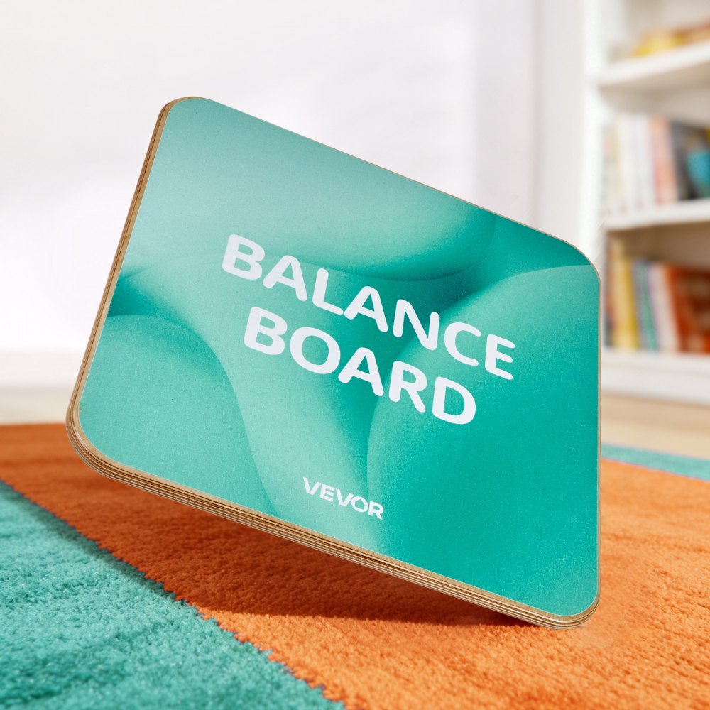 VEVOR Balance Board, 360° Rotating Wobble Board Trainer for Adults 3-Level Adjustable, Wooden Balance Training