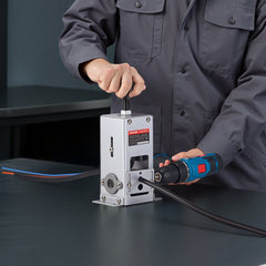 VEVOR Manual Wire Stripper Machine, 0.06-1.18 in, Copper Cable Stripper Tool, Hand Crank or Drill Powered Modes