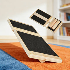 VEVOR Balance Board, Wobble Board Trainer for Adults Foot & Ankle Strengthening, Non-Slip Wood Premium Wooden Balance