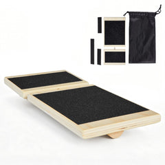 VEVOR Balance Board, Wobble Board Trainer for Adults Foot & Ankle Strengthening, Non-Slip Wood Premium Wooden Balance
