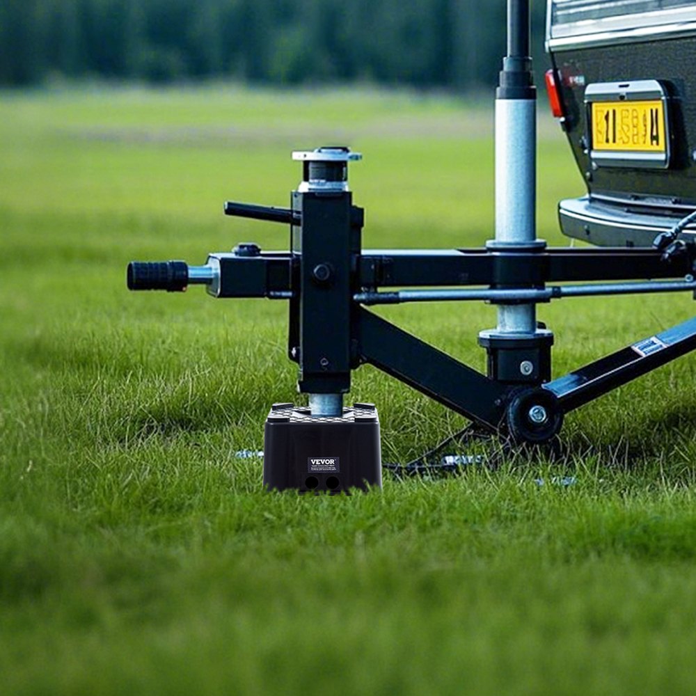 VEVOR Trailer Jack Block, 6" High Heavy Duty RV Leveling Block with 6000 lbs Capacity, RV Jack Stand, Motorcycle Stand
