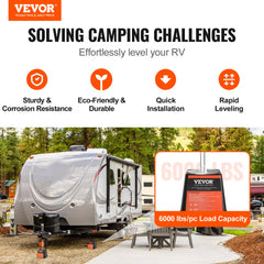 VEVOR Trailer Jack Block, 6000 lbs Capacity per RV Leveling Block, High-quality Polypropylene RV Camper Stabilizer