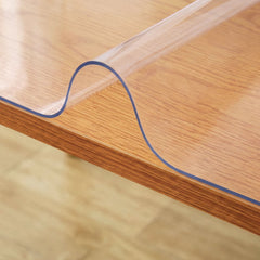 VEVOR Plastic Table Cover 40 x 72 Inch, 1.5 mm Thick Clear Table Protector, Rectangle Clear Desk Mat, Waterproof & Easy