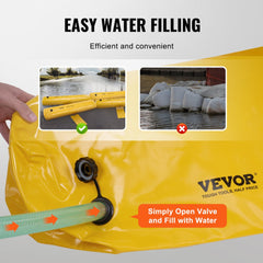 VEVOR Flood Barriers, Sandbag Alternative Flood Bags 4 Pack, Flood Barrier for Home, Water Barriers for Flooding