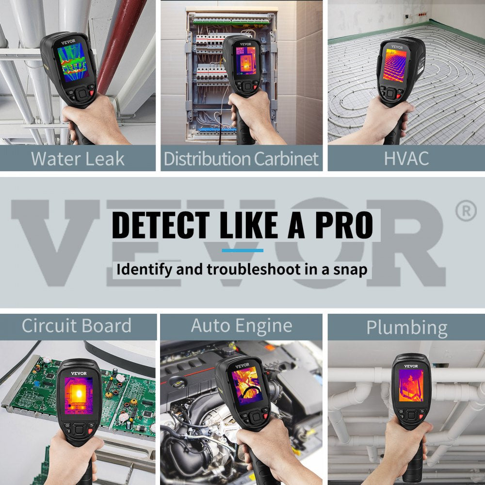 VEVOR Thermal Imaging Camera, 320 x 240 Pixels Super Resolution, 25Hz Refresh Rate Infrared Camera with -4 to 752°F