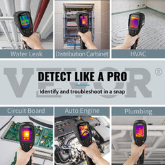 VEVOR Thermal Imaging Camera, 320 x 240 Pixels Super Resolution, 25Hz Refresh Rate Infrared Camera with -4 to 752°F