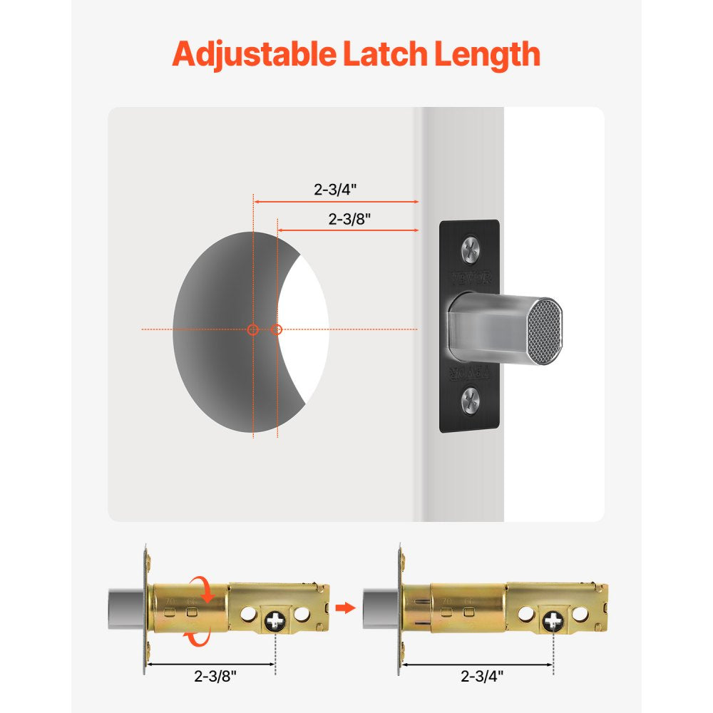 VEVOR Deadbolt Lock, Square Single Cylinder Dead Bolt, Keyed 1 Side, Fits Standard Size Interior and Exterior Doors