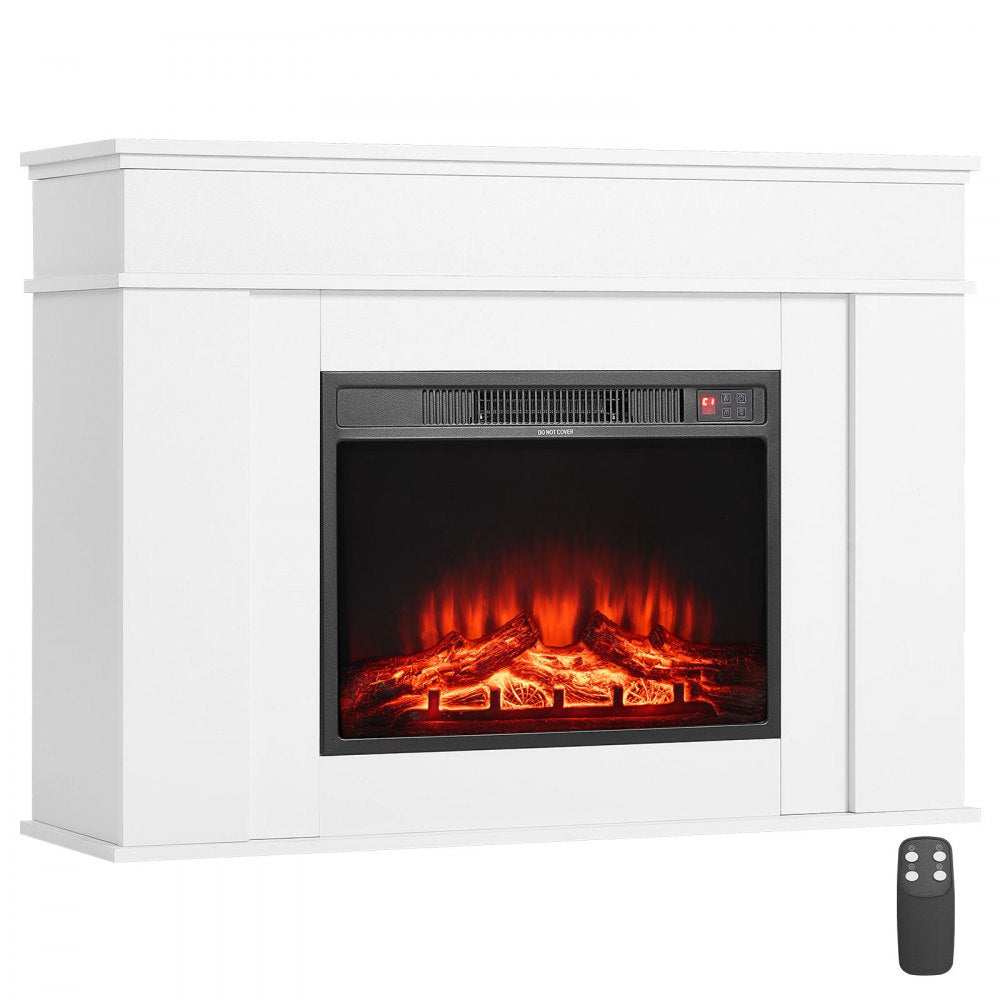 VEVOR 43 inch Freestanding Fireplaces, 1500W 5120BTU Fake Electric Fireplace Stove Heater with Mantel, Overheating