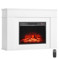 VEVOR 43 inch Freestanding Fireplaces, 1500W 5120BTU Fake Electric Fireplace Stove Heater with Mantel, Overheating