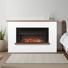 VEVOR 65.5 inch Freestanding Fireplaces, 1500W 5120BTU Fake Electric Fireplace Stove Heater with Mantel, Overheating