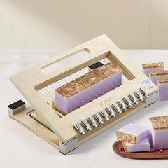 VEVOR Soap Cutter, Cut 1-12 Bars, Precisely and Accurately Cut 1" Bars, Wood Frame With Stainless Steel Wire, with