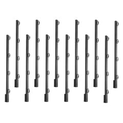 VEVOR Fence Post Extender, 12 Packs 32.1 in Barbed Wire Arm, Sturdy Steel Fence Height Extender, Flat or Surface