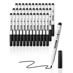 VEVOR Black Dry Erase Markers, 36 Pack Low-Odor Whiteboard Markers, Fine Point Whiteboard Markers, Easily Clean Dry