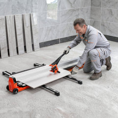 VEVOR 47.2-Inch Manual Tile Cutter, Upgraded Rail and Sliding Head, Precision Alignment Guide, Tungsten Carbide Cutting