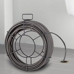 VEVOR Drain Cleaning Cable 75 Feet x 3/8 Inch Solid Core Cable Sewer Cable Drain Auger Cable Cleaner Snake Clog Pipe