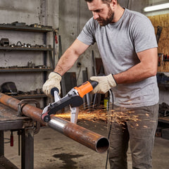 VEVOR Pipe Tube Polisher Sander, 1000W Pipe Belt Sander with 6 Variable Speeds 1100-3200rpm, Professional Belt Sander