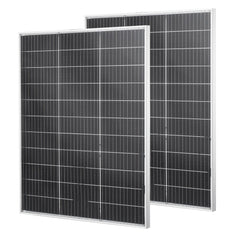 VEVOR 2PCS 100W Bifacial Solar Panels, 23% High-Efficiency N-Type Monocrystalline PV Module with MC4 Output & Aluminum