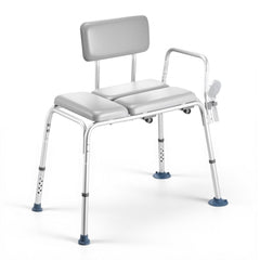 VEVOR Tub Transfer Bench for Bathtub, 500 lbs Weight Capacity Heavy Duty Shower Chair with Arm and Backrest, Height