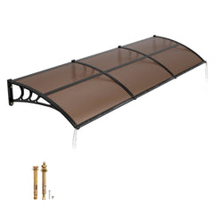 VEVOR Awnings for Door Entrance, 38 x 117 in, Exterior Front Door Window Awnings with Drainage & ABS Bracket, Rain Snow