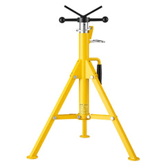 VEVOR V-Head Pipe Stand for 1/8-12 in Pipes, Heavy-Duty 2500LBS Capacity, Adjustable Height 28" - 52", Portable Folding