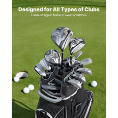 VEVOR Golf Cart Bag, 14 Way Top Divider Organizer, Golf Club Bag with Full-length Divider, Storage Pockets, Shoulder