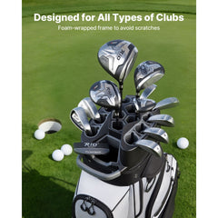 VEVOR Golf Cart Bag, 14 Way Top Divider Organizer, Golf Club Bag with Full-length Divider, Handles, Storage Pockets