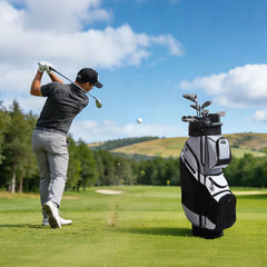 VEVOR Golf Cart Bag, 14 Way Top Divider Organizer, Golf Club Bag with Full-length Divider, Handles, Storage Pockets