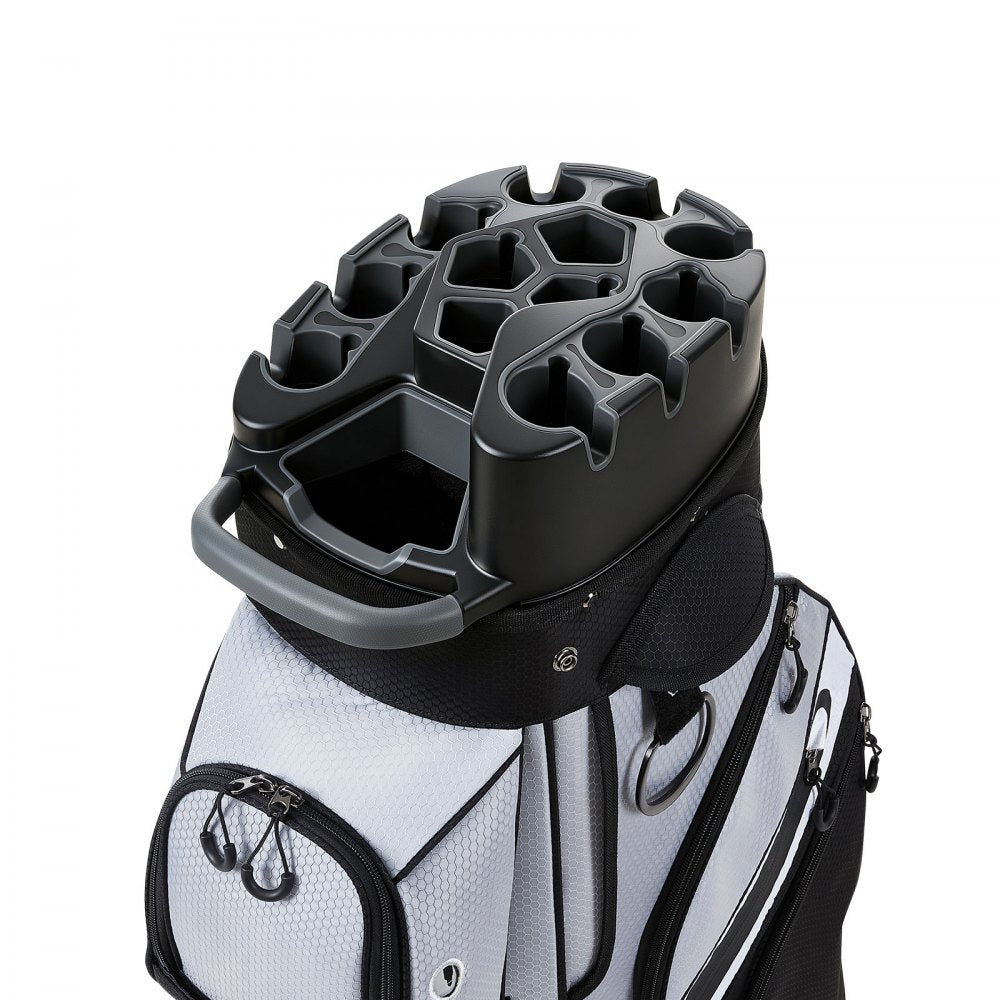 VEVOR Golf Cart Bag, 14 Way Top Divider Organizer, Golf Club Bag with Full-length Divider, Handles, Storage Pockets