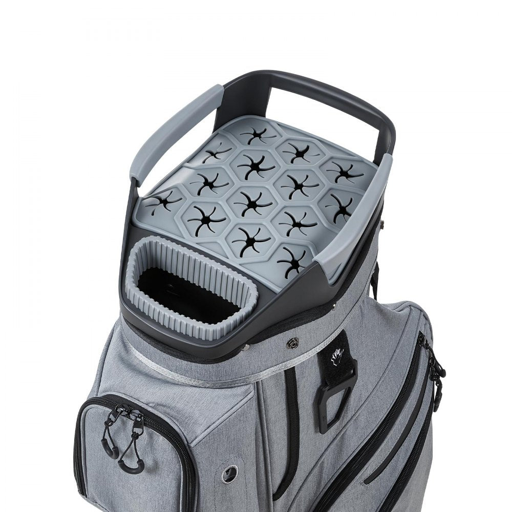 VEVOR Golf Cart Bag, 15 Way Top Divider Organizer, Golf Club Bag with Full-length Divider, Rain Hood, Storage Pockets