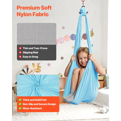 VEVOR Aerial Yoga Hammock, Maximum 300 lbs Load Aerial Silk, Yoga Swing with Nylon Fabric, Daisy Rope, PE Zipper Bag